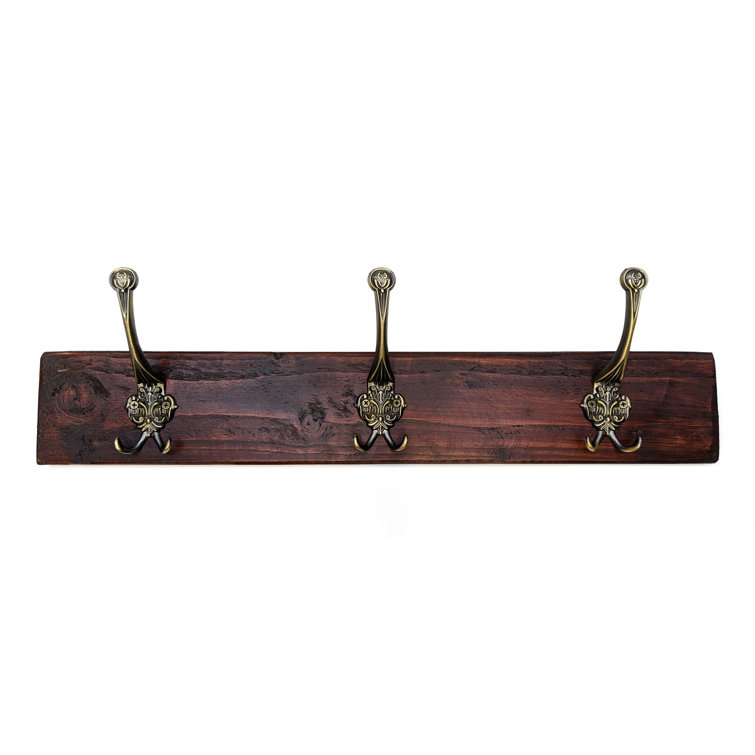 Alpen Home Handmade Wooden Coat Rack K2404 Walnut Wayfair.co.uk
